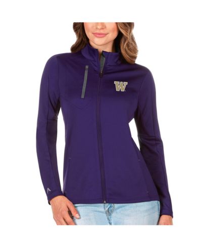 Antigua Women's Purple/Graphite Washington Huskies Generation Full-Zip Jacket