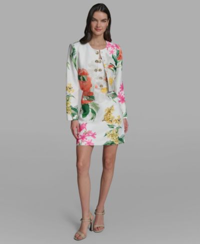 KARL LAGERFELD PARIS Женский Spring Tweed Bolero Jacket