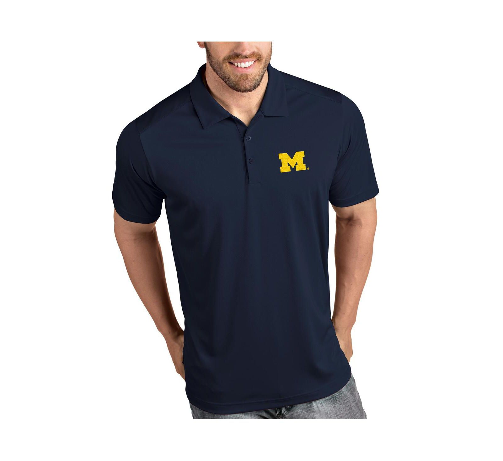 Antigua Men's Michigan Wolverines Tribute Polo