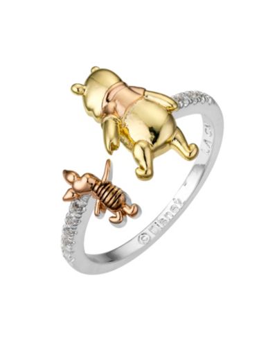 Disney Winnie The Pooh Piglet Cubic Zirconia Bypass Ring