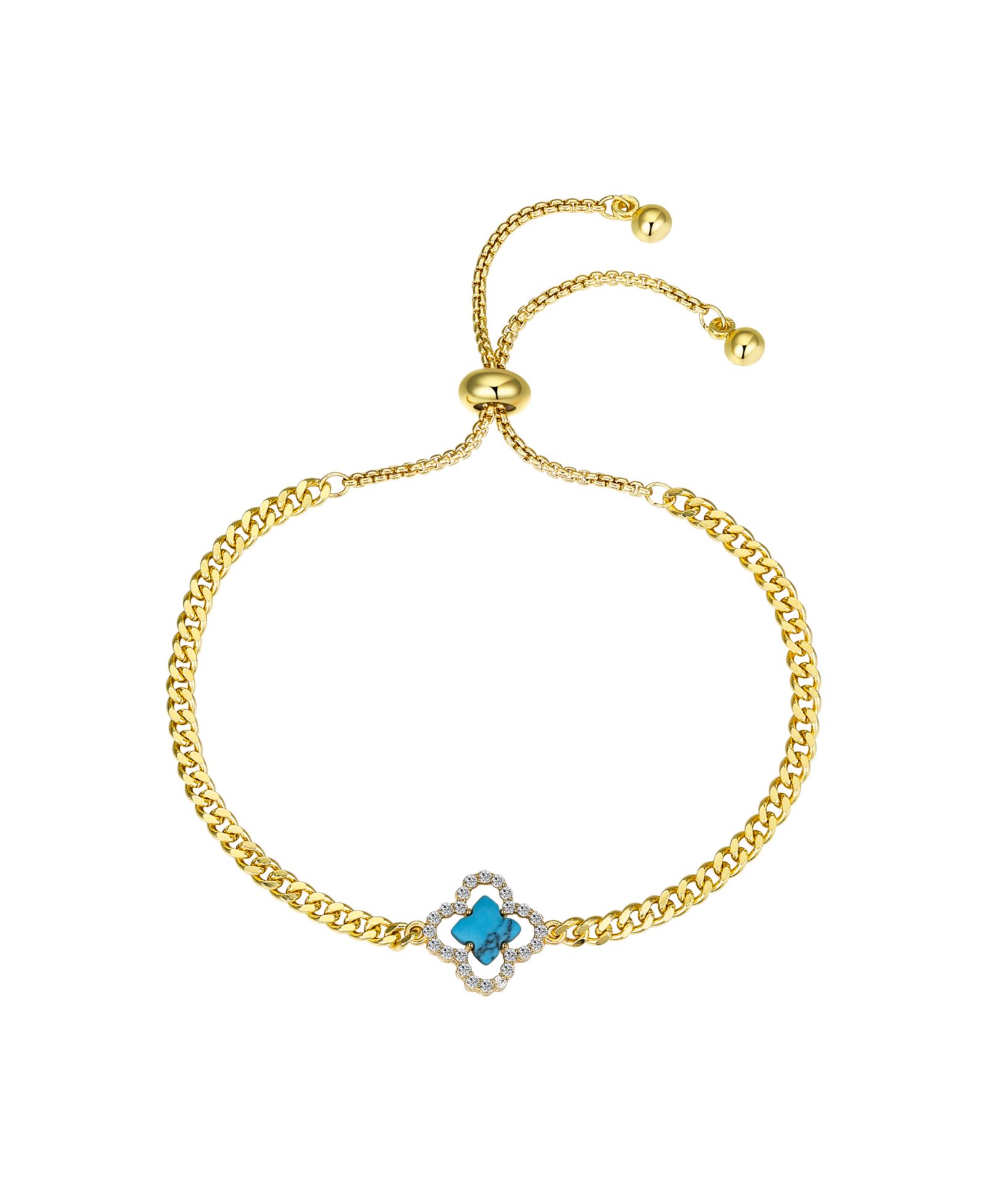 Браслет Unwritten Imitation Turquoise Clover Bolo
