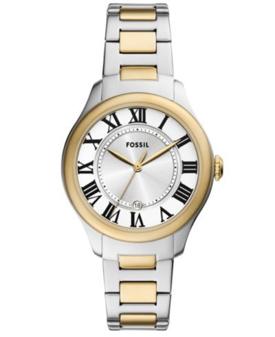 Женские часы Fossil Gilmore Three-Hand Date из двухцветной стали, 38mm