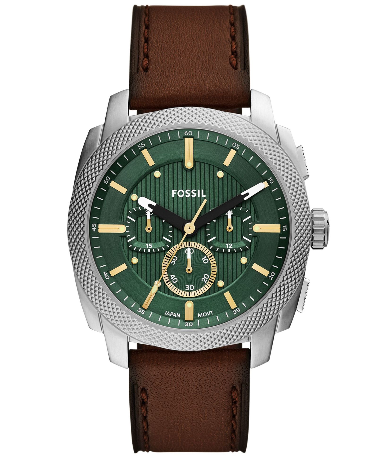 Fossil Мужские часы Machine Chronograph из нержавеющей стали, 44mm