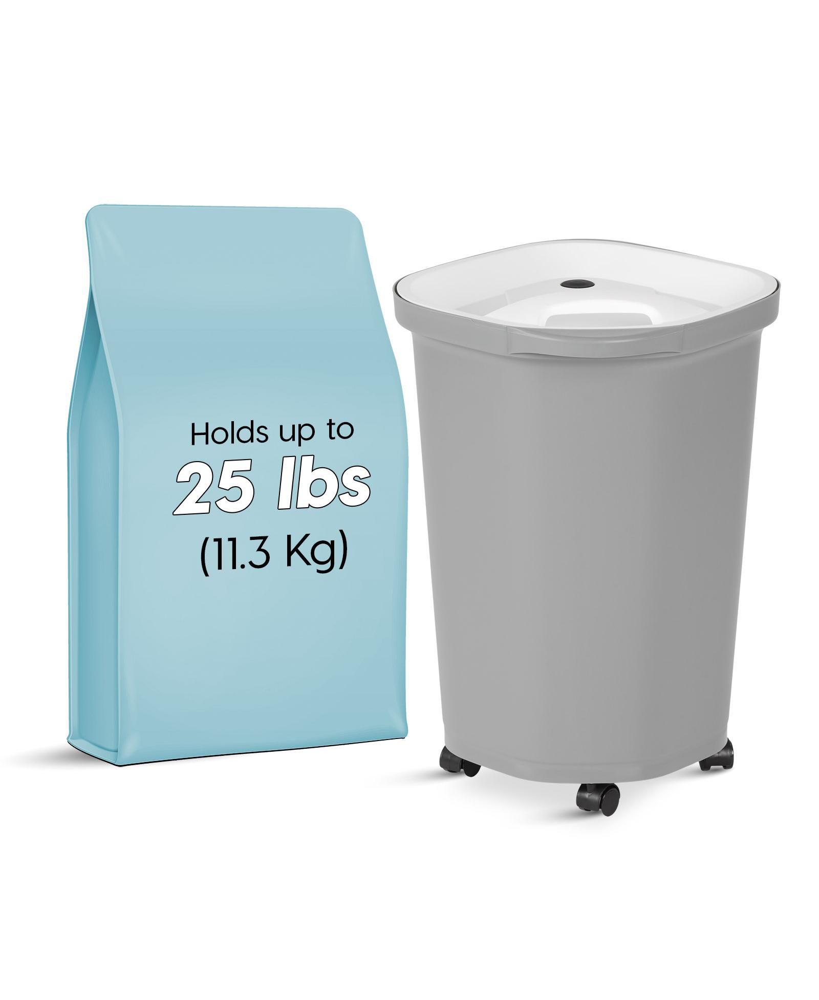 IRIS USA герметичный контейнер для хранения корма собак Premium, 25 lbs, Gray