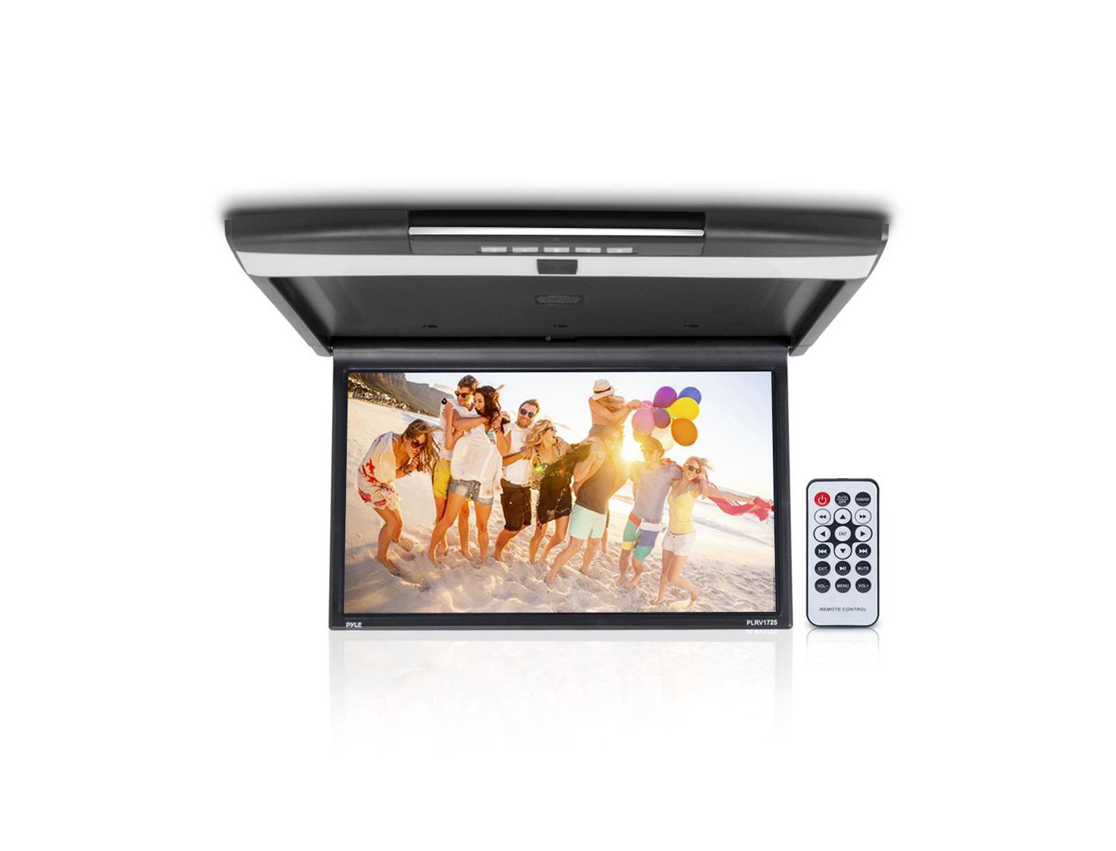 Pyle 17.3'' Car Overhead Monitor with HDMI, USB, Micro SD, 1080p Support
