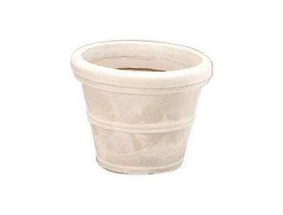 Round Planter с отделкой под состаренный камень из прочного полирезина