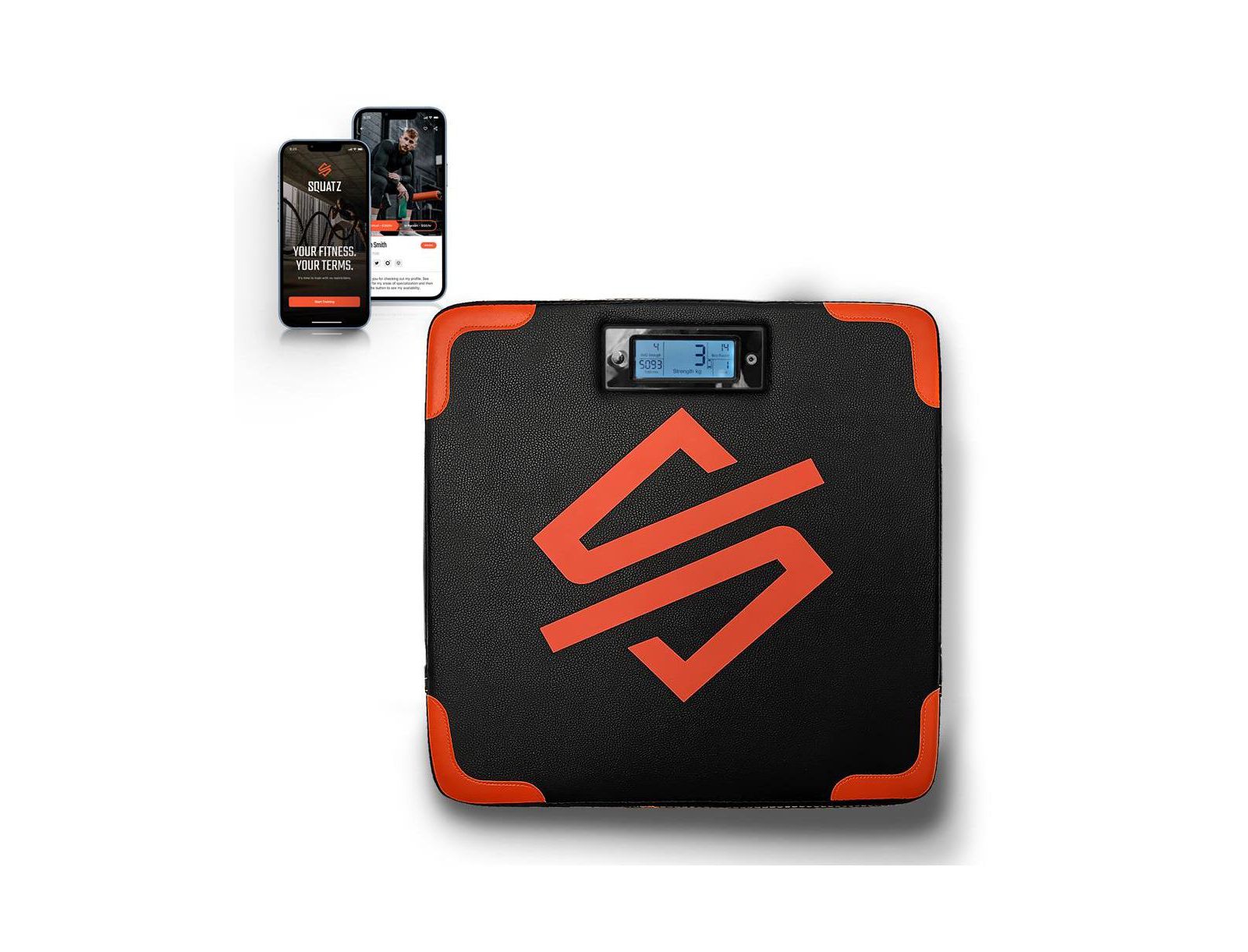 SQUATZ Portable Boxing Mat With Digital Counter, Punch Strength Training
