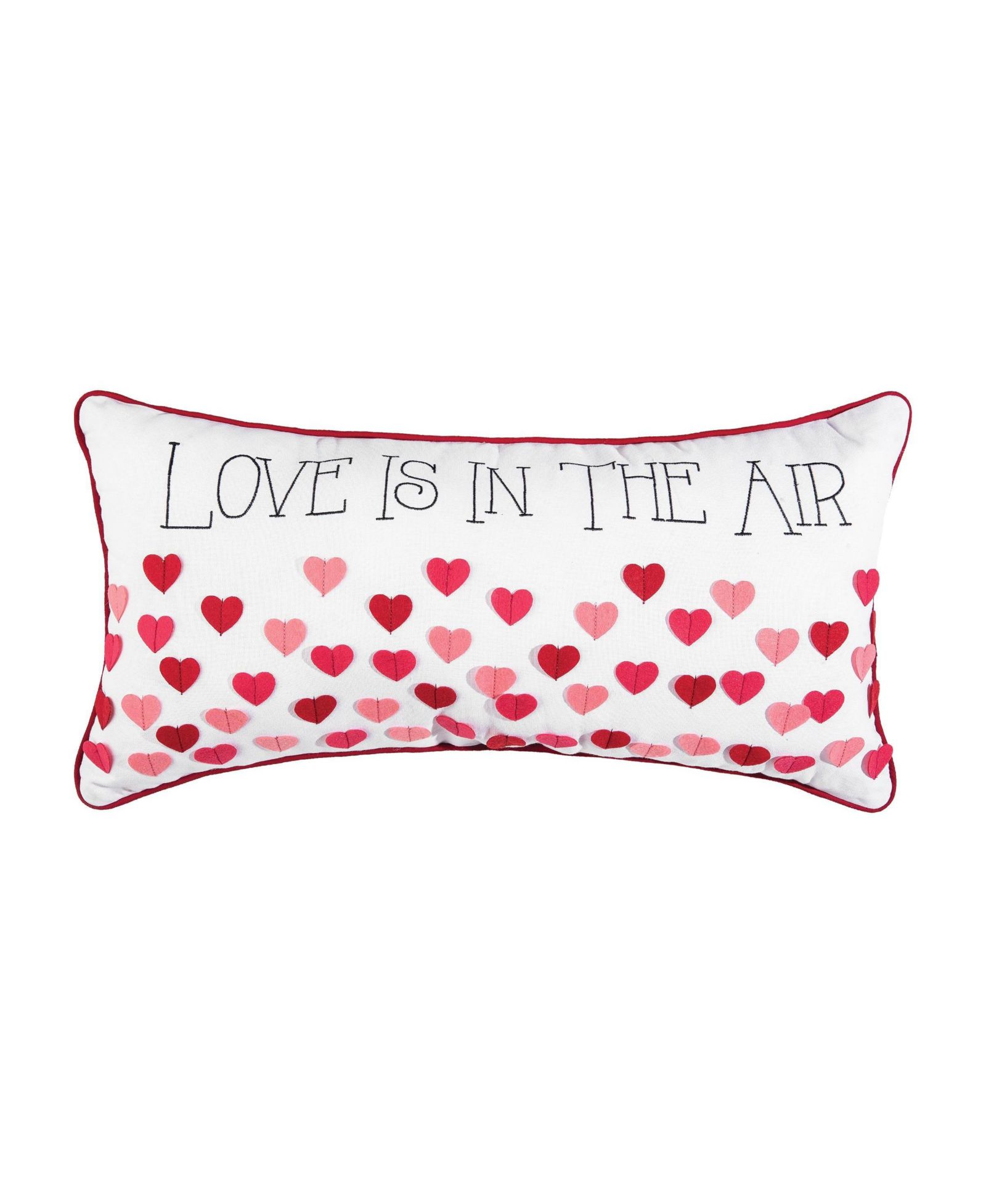 C&F Home мини декоративная подушка "Love Is In The Air" с вышивкой на День святого Валентина 12" x 24"