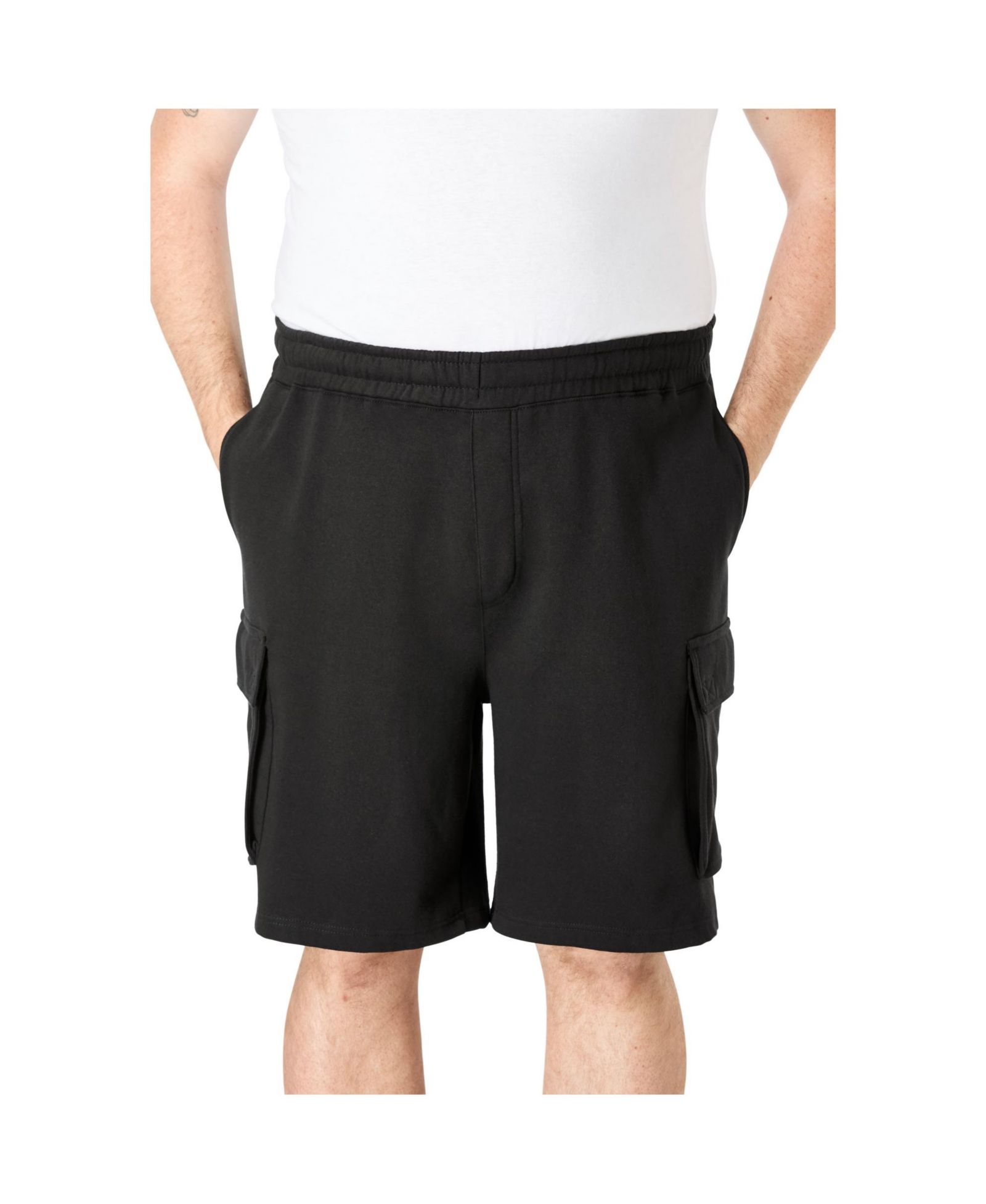 KingSize Men's 10" Fleece Cargo Shorts