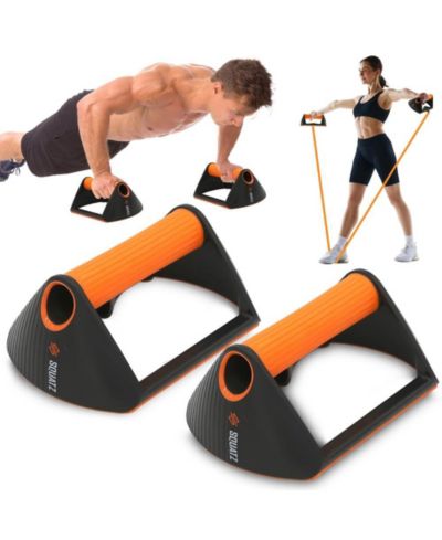 Многофункциональный тренажер Squatz Push-Up Rack с резистивными лентами