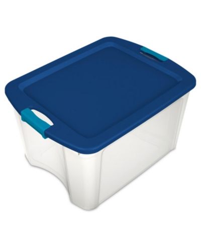 Контейнер для хранения Sterilite 18 Gallon со складной защелкой, прозрачный (6 шт)