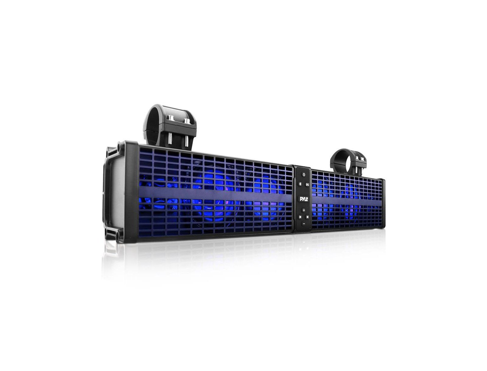 Pyle 24" Powered Bluetooth Soundbar with LED Lights