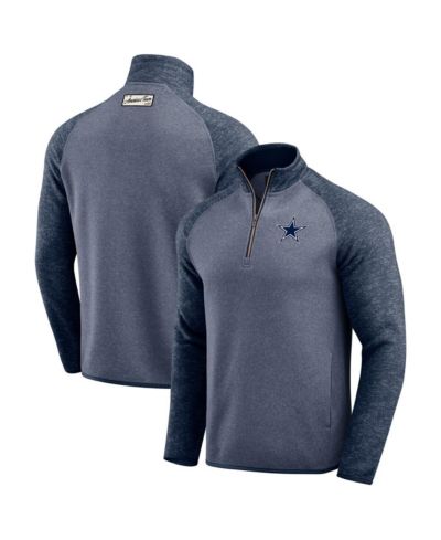 Мужская куртка Fanatics Navy Dallas Cowboys Tonal Quarter-Zip