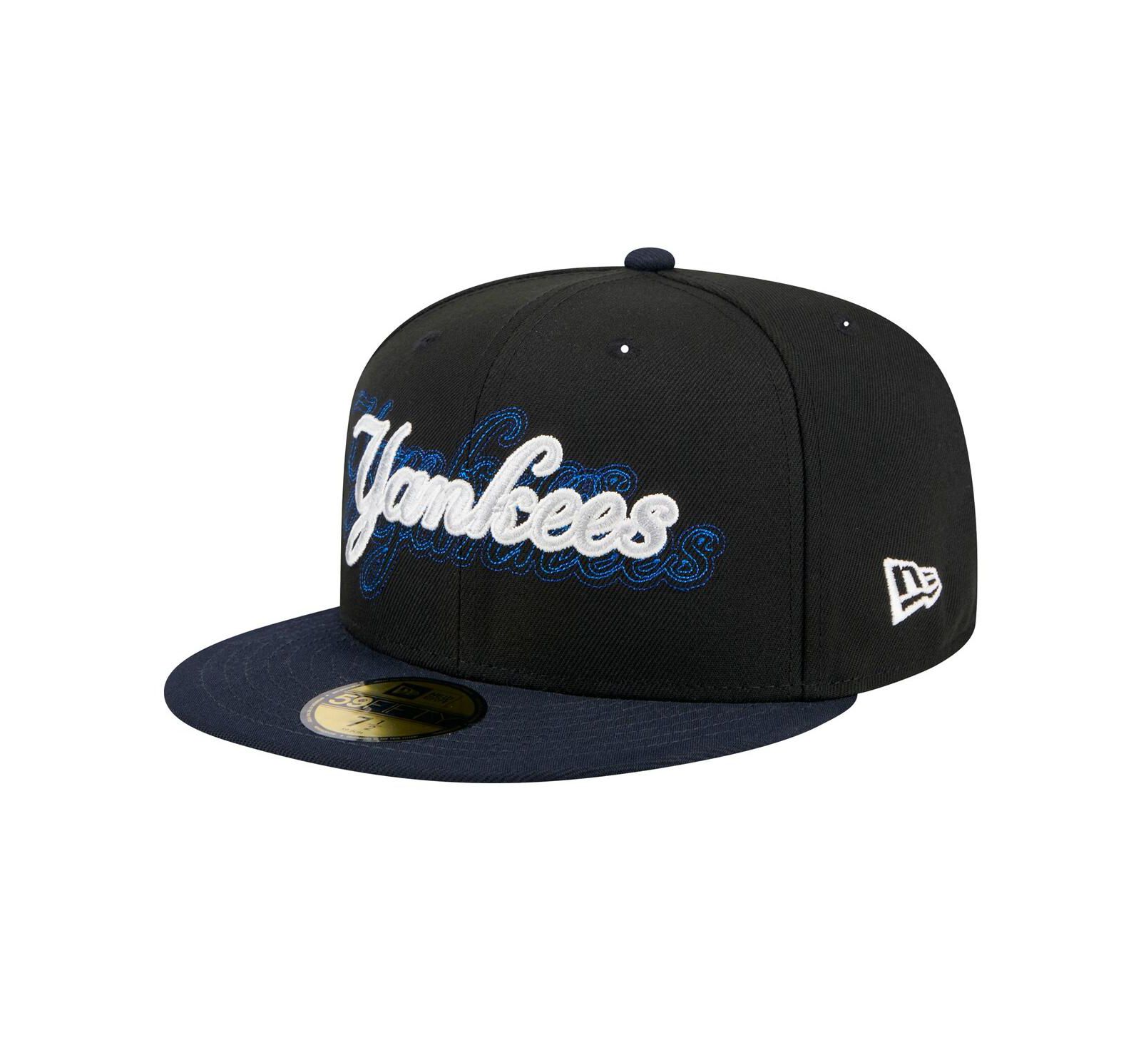 New Era Men's Black New York Yankees Shadow Stitch 59FIFTY Fitted Hat