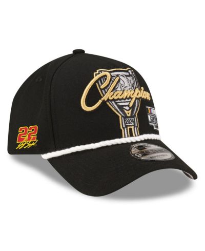 New Era Men's Black Joey Logano 2024 NASCAR Cup Series Champion 9FORTY Adjustable Hat