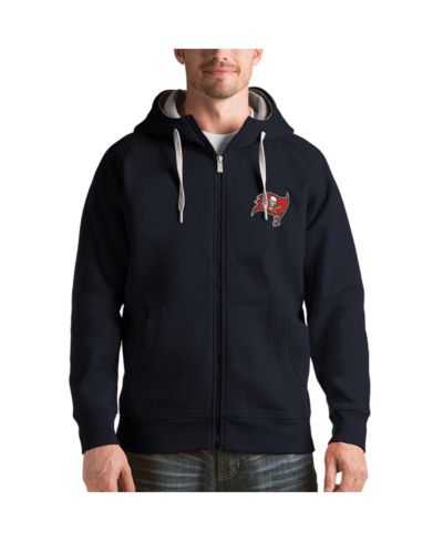 Antigua Мужское худи Full-Zip Tampa Bay Buccaneers Victory, угольный