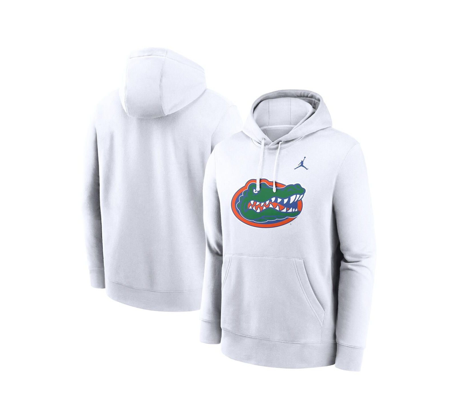 Мужское худи Jordan White Florida Gators Primetime Evergreen Club Fleece Pullover