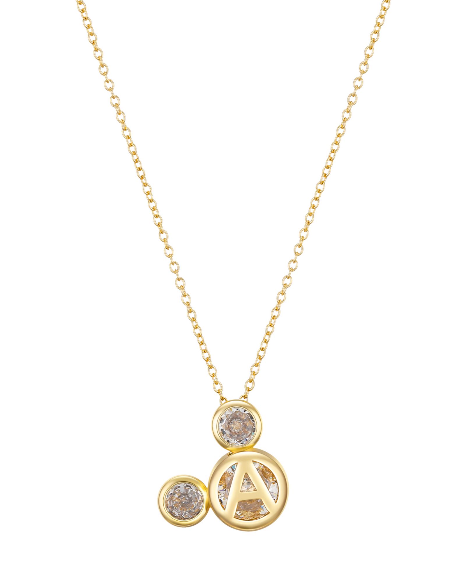 Ожерелье с кулоном Disney Cubic Zirconia Mickey Mouse Dream Initial