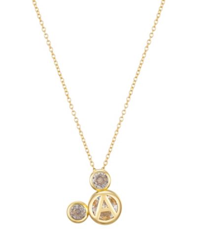 Ожерелье с кулоном Disney Cubic Zirconia Mickey Mouse Dream Initial