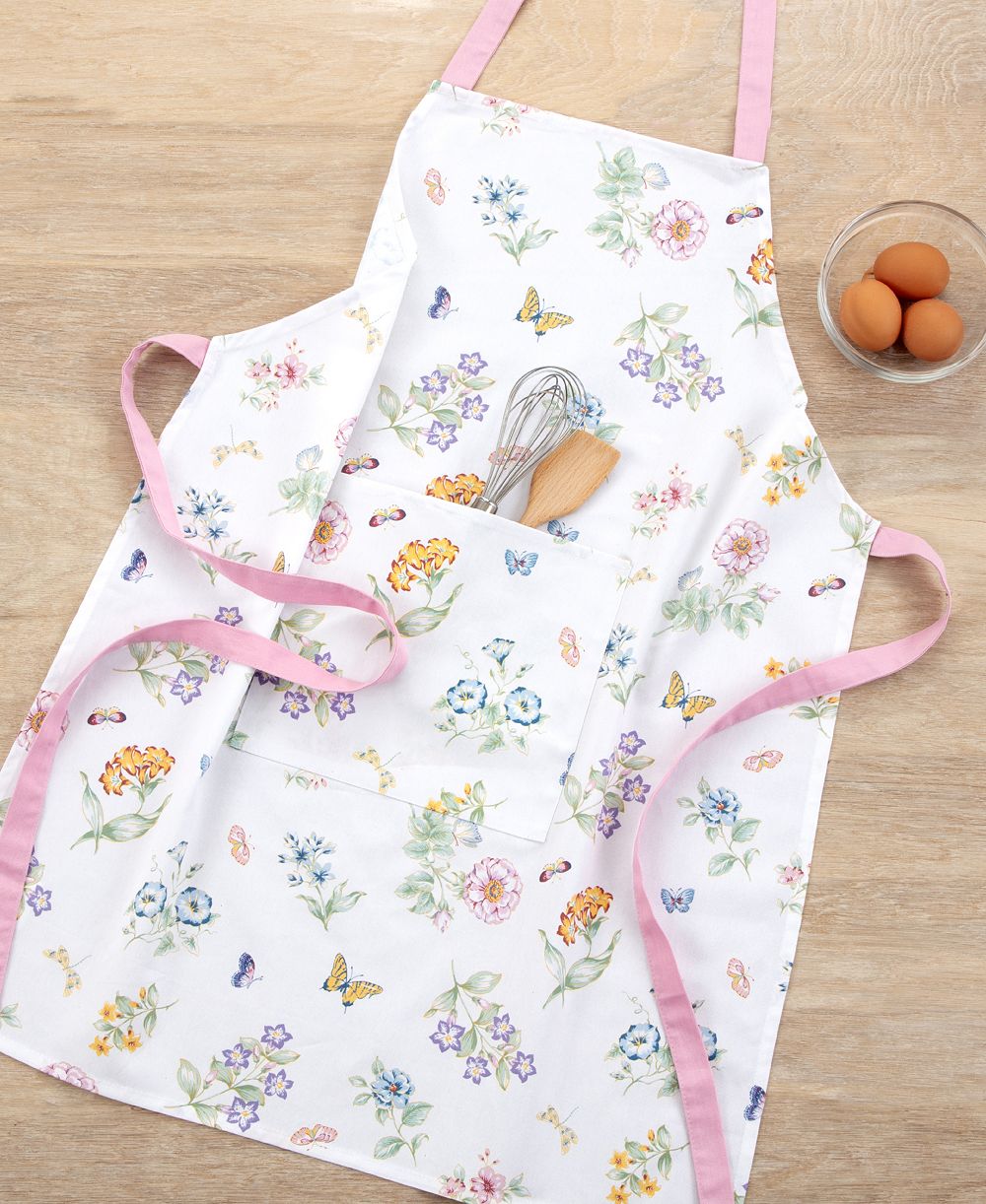 Lenox Кухонное полотенце из хлопка с принтом Butterfly Meadow