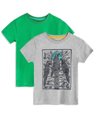 Mightly Toddler Girls Fair Trade Organic Cotton Graphic Short Sleeve T-Shirt 2-pack