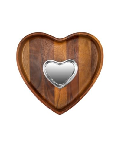 Nambé Eat Your Heart Out Chip and Dip, Set of 2