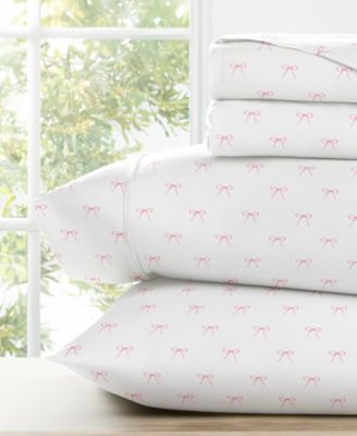 Kaycie Gray Printed Microfiber 4-Pc. Sheet Set, Full