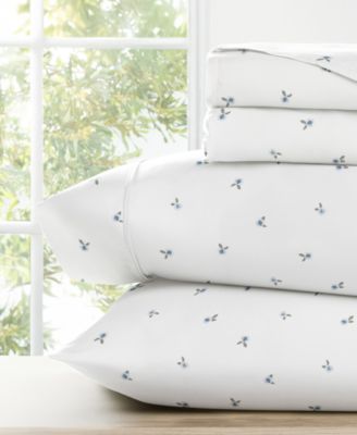 Kaycie Gray Printed Microfiber 3-Pc. Sheet Set, Twin XL