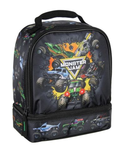 Ланч-бокс Monster Jam Grave Digger Megalodon Pirate's Curse с двумя отделениями, 9.5"