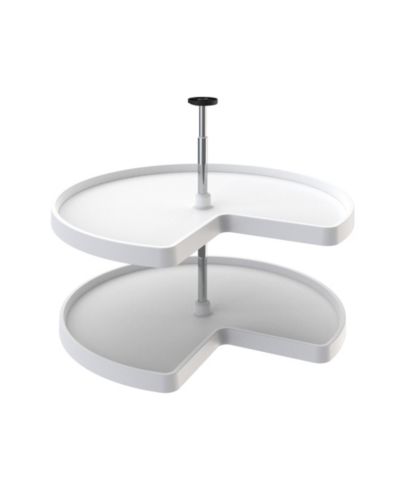 Rev-A-Shelf 3472 32" Polymer Kidney 2-Shelf Lazy Susan (Certified Refurbished)