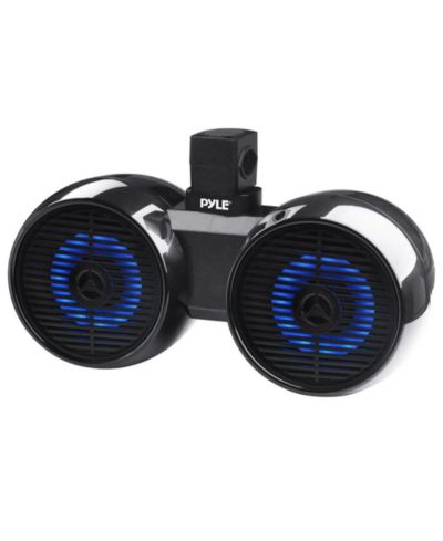 Pyle двухсторонний морской динамик для вейкбординга, 6.5'', LED Lights, Water-Resistant, Black
