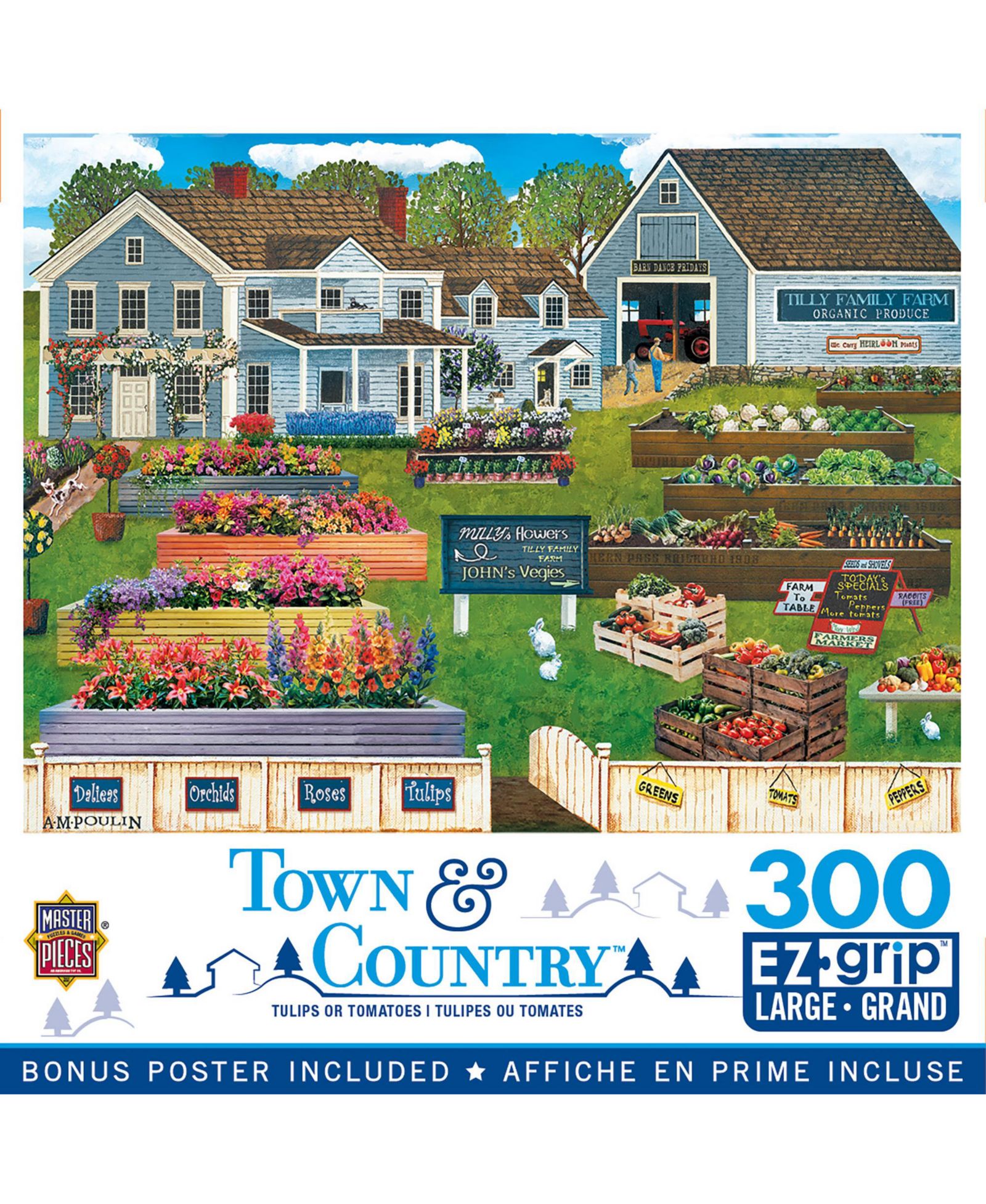 Пазл Town & Country Tulips or Tomatoes, 300 деталей EZ Grip