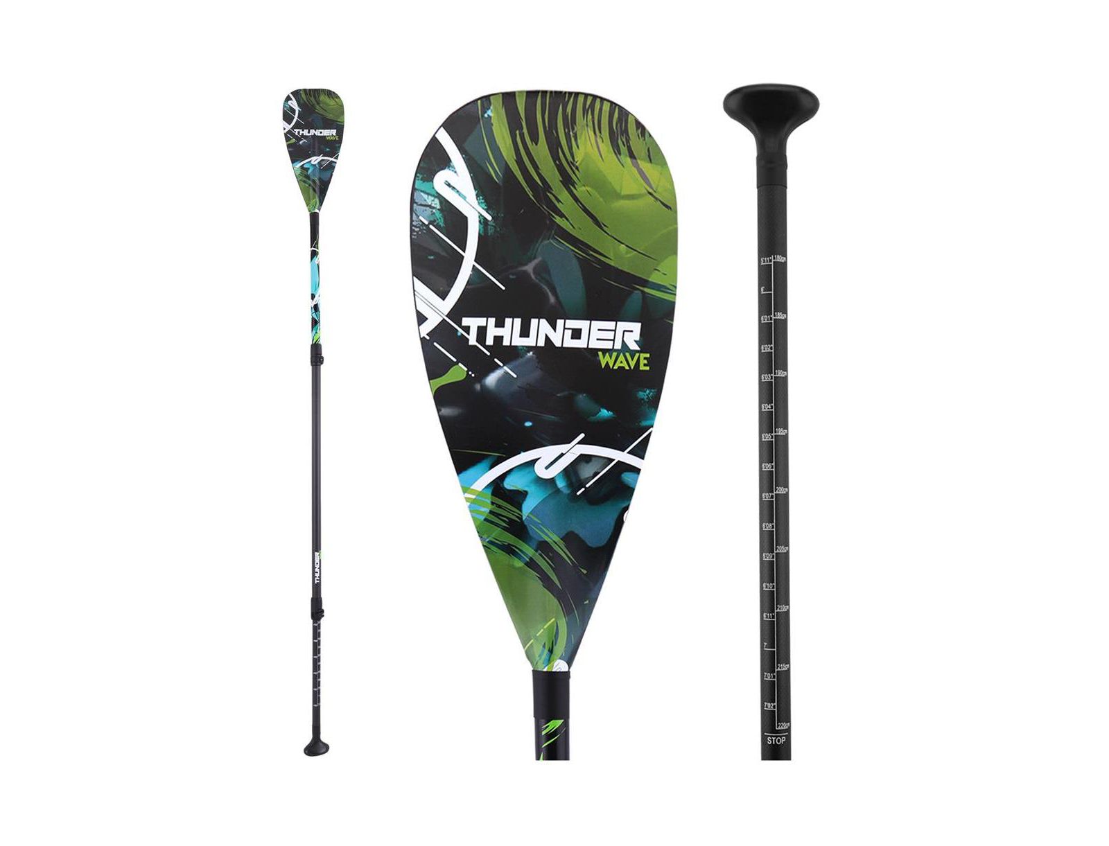 SereneLife Adjustable 3-Piece SUP Paddle with Carry Bag