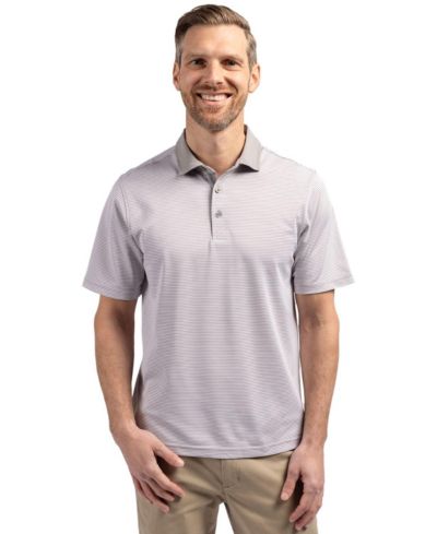 Мужская рубашка-поло Cutter & Buck Virtue Eco Pique Micro Stripe Recycled