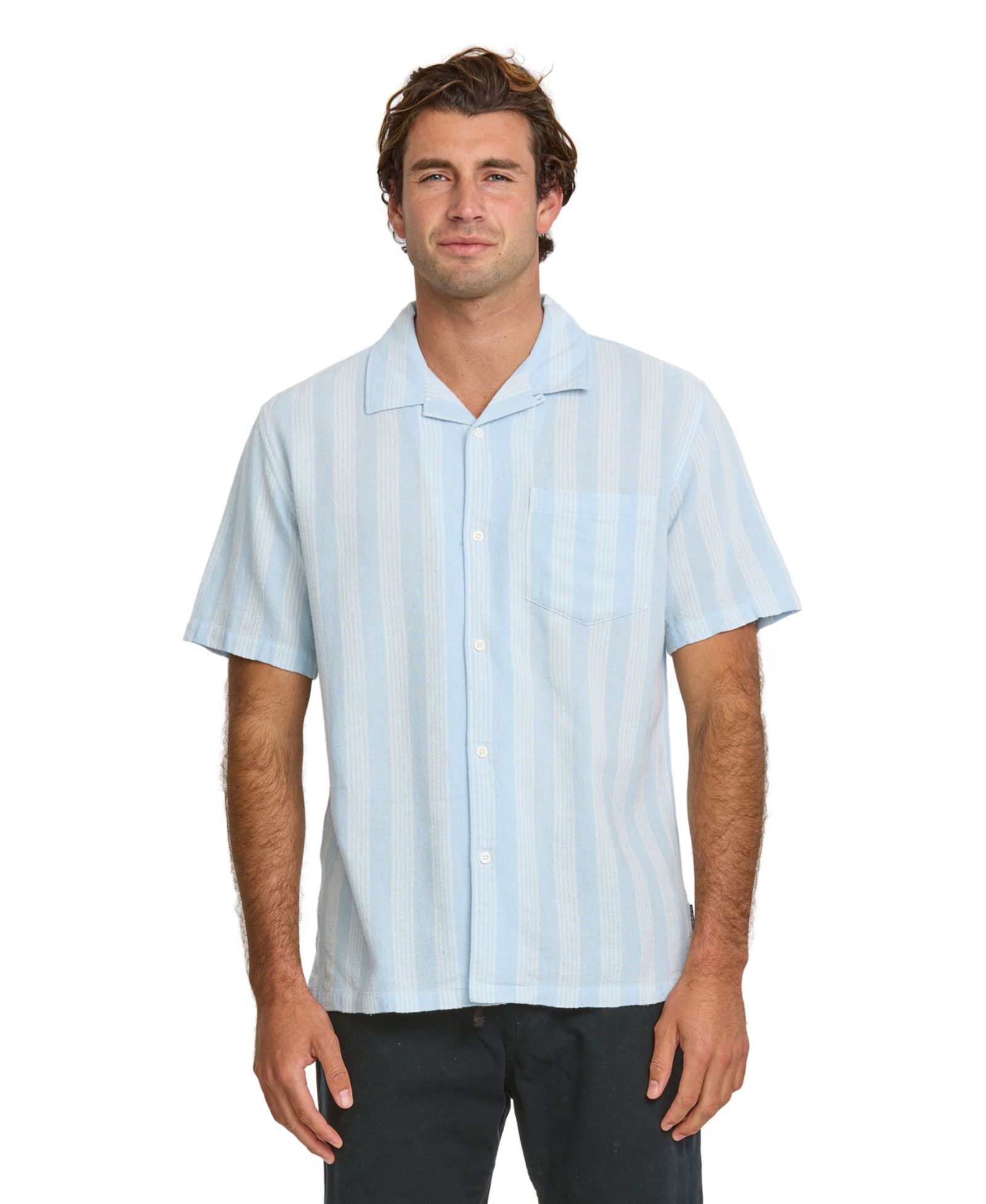 Мужская рубашка Quiksilver Nightfall Island с коротким рукавом