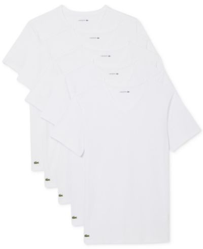Lacoste Мужские хлопковые майки Slim Fit V-Neck, 5 шт.