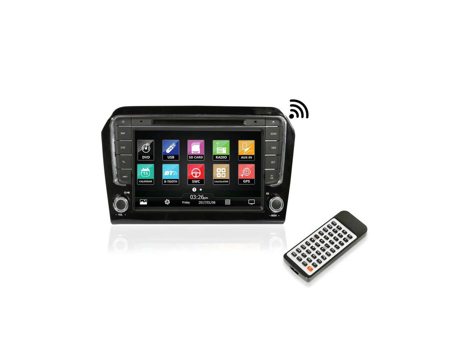 Замена магнитолы Pyle 2013 для VW Jetta, 8'' HD Display, GPS, Bluetooth