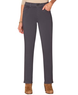 Джинсы Democracy Petite "Ab"solution Mid-Rise Straight-Leg с цветными вставками