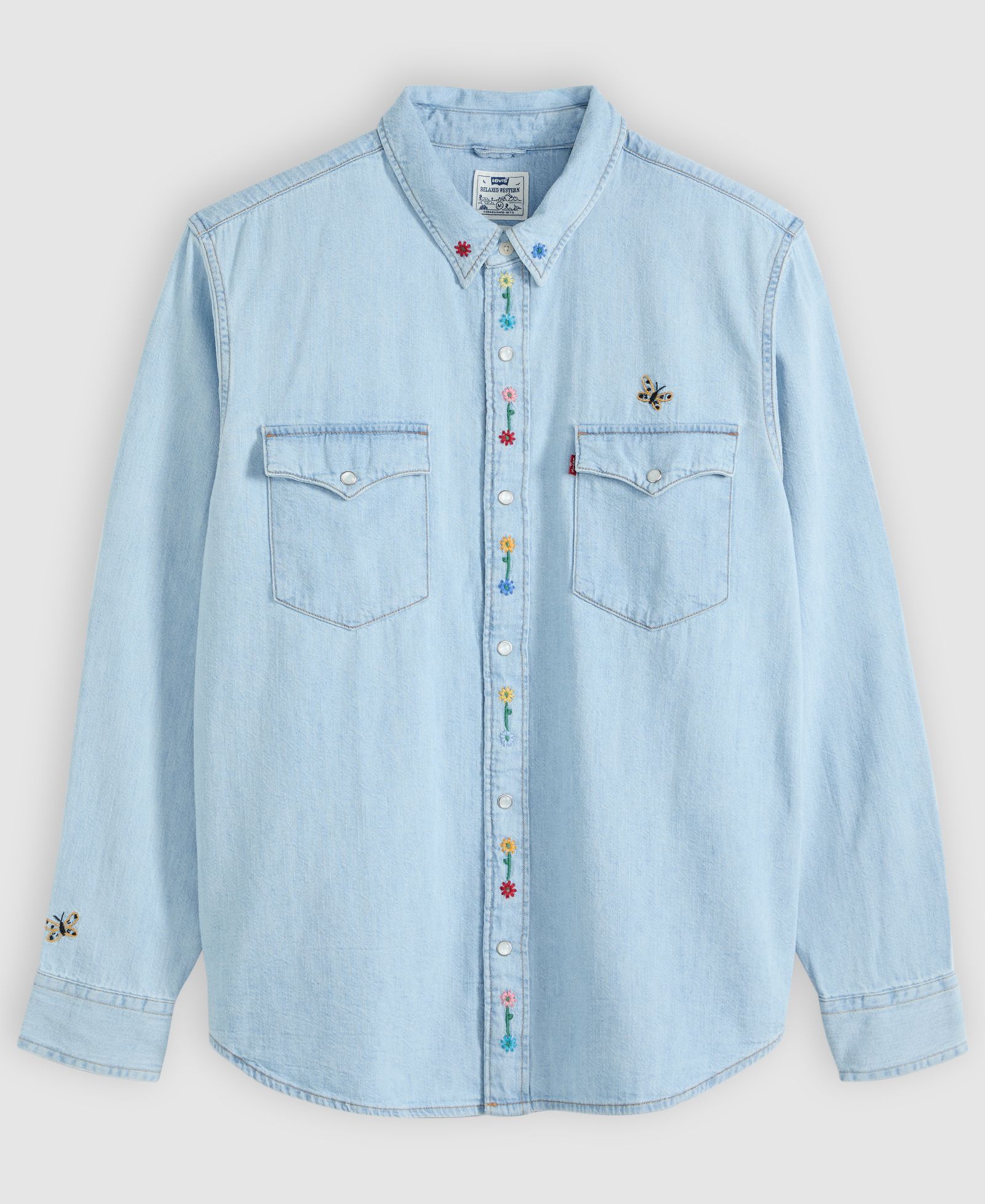 Мужская рубашка Levi's Premium Relaxed-Fit Western Embroidered Shirt