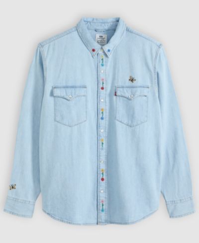 Мужская рубашка Levi's Premium Relaxed-Fit Western Embroidered Shirt