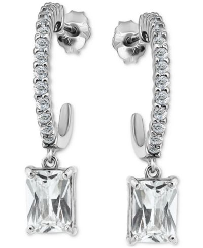 Серьги-кольца Giani Bernini Cubic Zirconia Charm