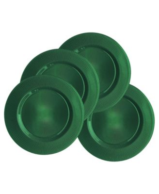 American Atelier тарелка-подставка Sunray Black Emerald, 13 дюймов, комплект из 4 шт