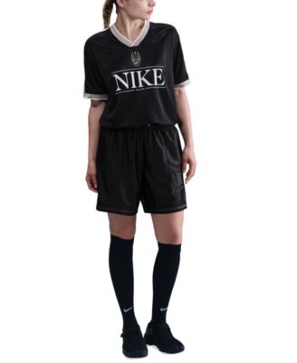 Nike Women's Sportswear Logo V-Neck Short-Sleeve Jersey Top