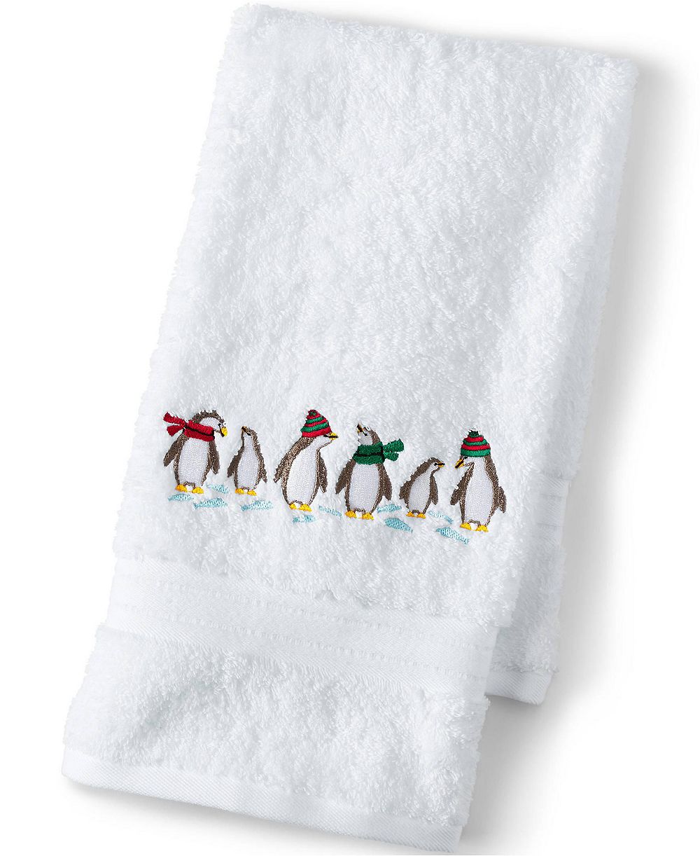 Полотенце Lands' End Seasonal Cotton Embroidered Hand 19" x 30"