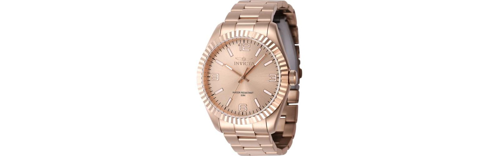 Мужские часы Invicta 47462 Specialty Quartz 3 Hand Rose Gold Dial