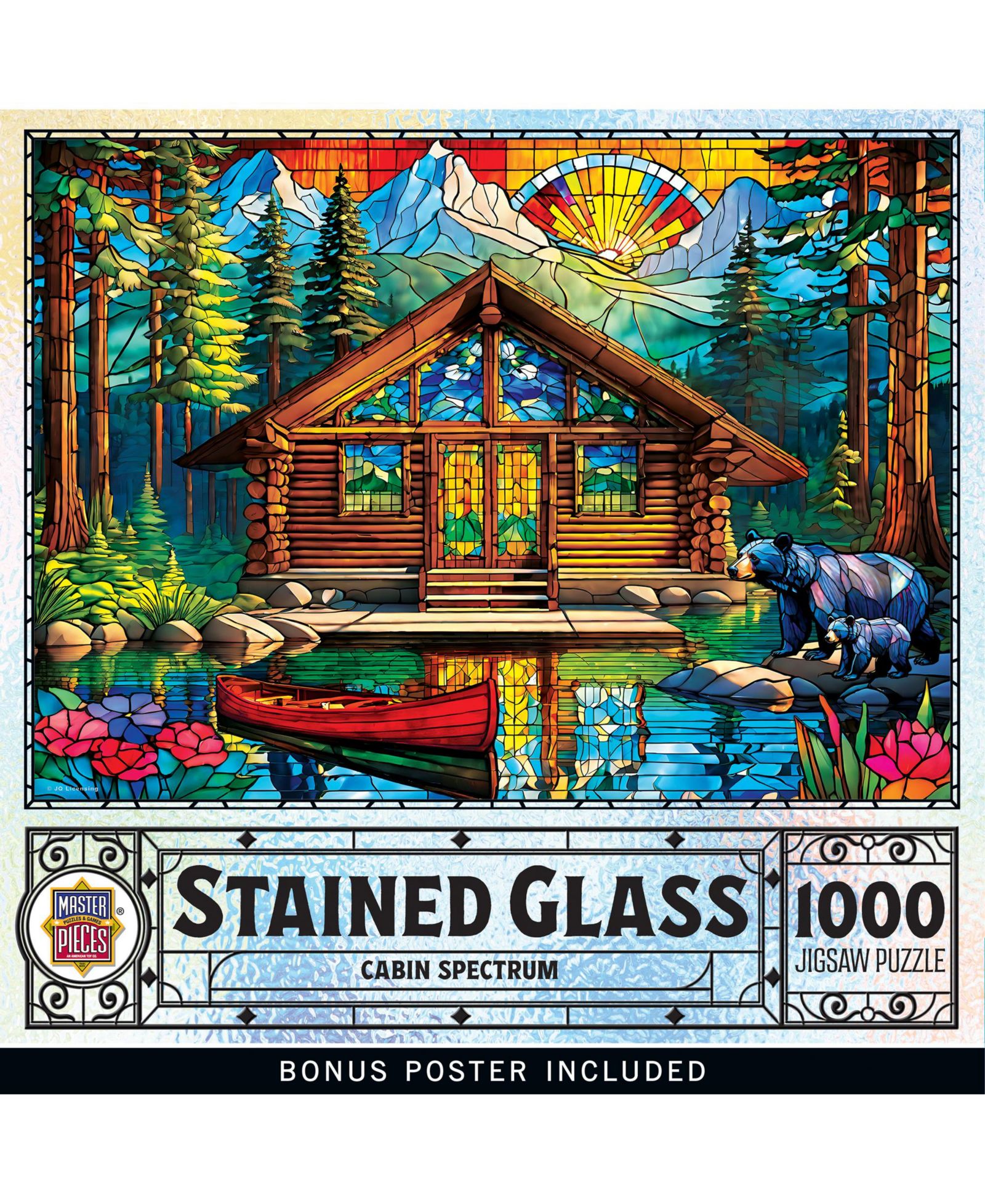Пазл Stained Glass - Cabin Spectrum 1000 Piece Jigsaw Puzzle