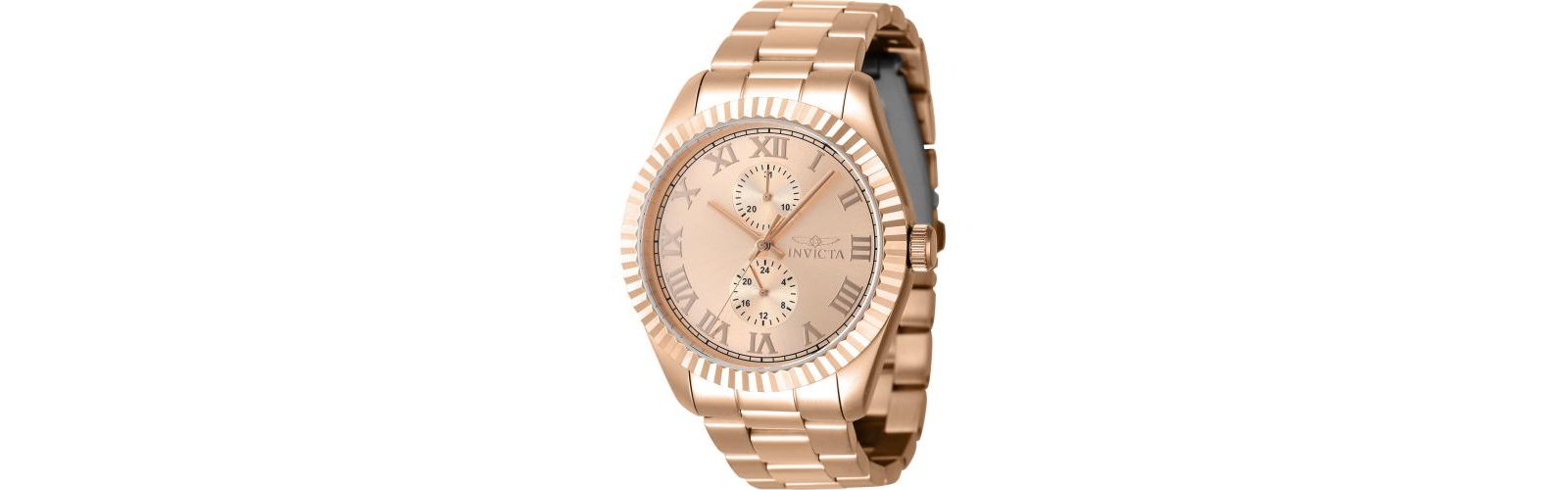 Invicta Men's 47433 Specialty Quartz Multifunction Rose Gold Dial Watch