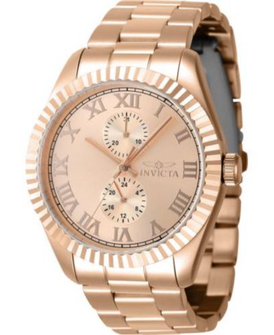 Мужские часы Invicta 47433 Specialty Quartz Multifunction, розовое золото