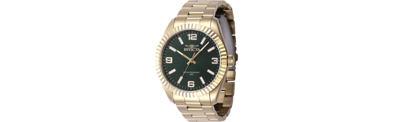 Invicta Мужские часы Specialty Quartz с зеленым циферблатом