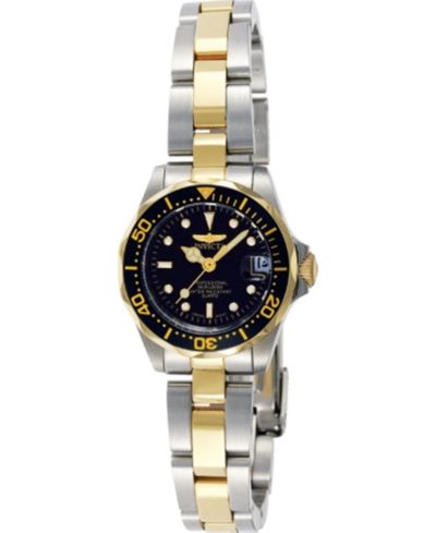 Женские часы Invicta 8941 Pro Diver Quartz 3 Hand Black Dial